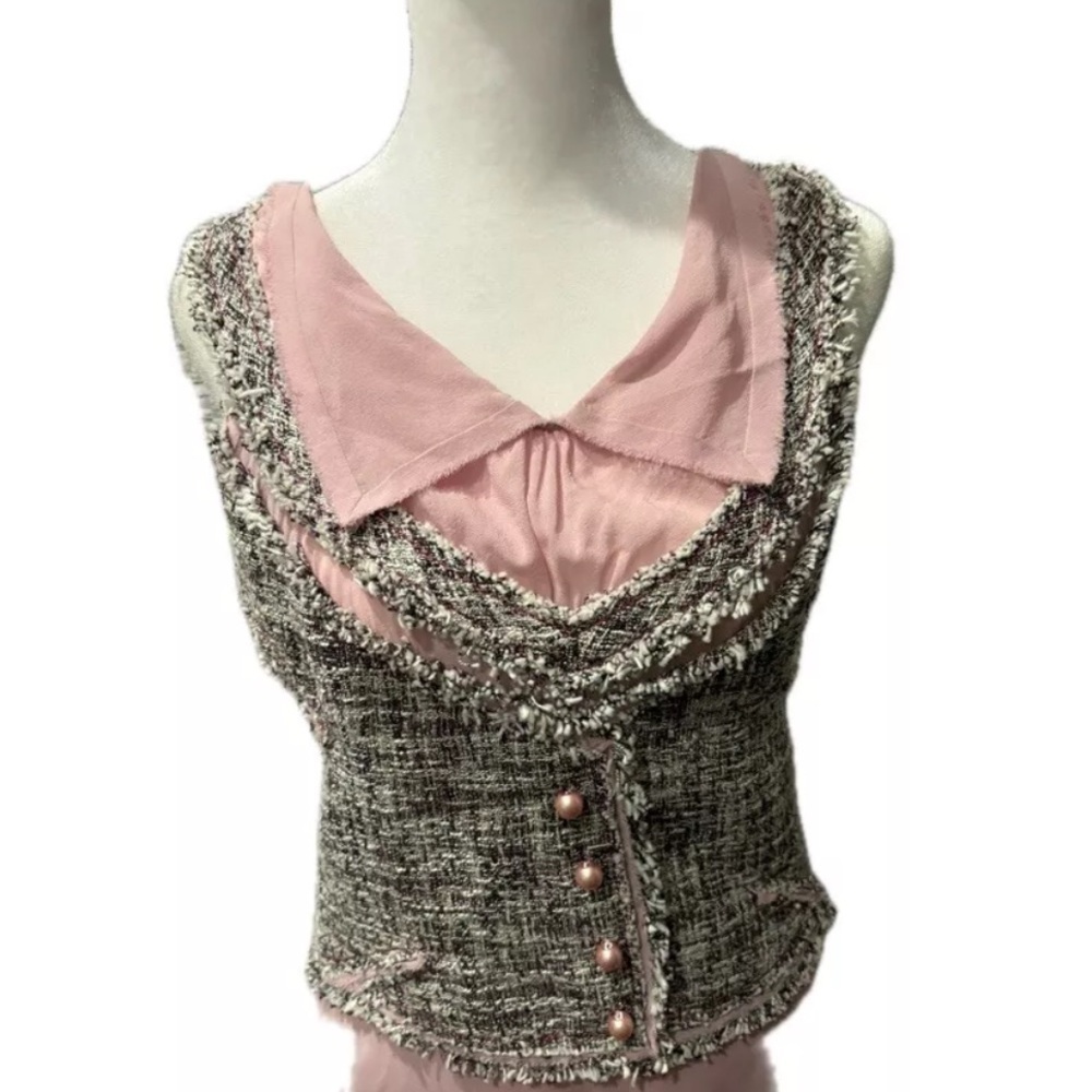 ASO Blair Waldorf Gossip Girl Extremely Rare Zac Posen Resort 2011 Tweed Dress - Picture 4 of 16